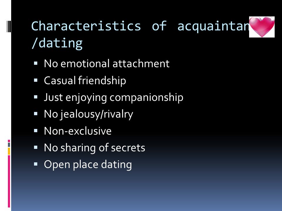 Emotional attachment dating