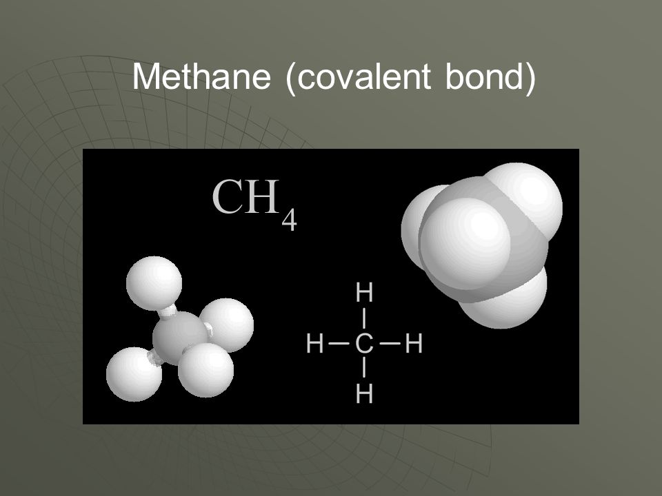 Methane (covalent bond)