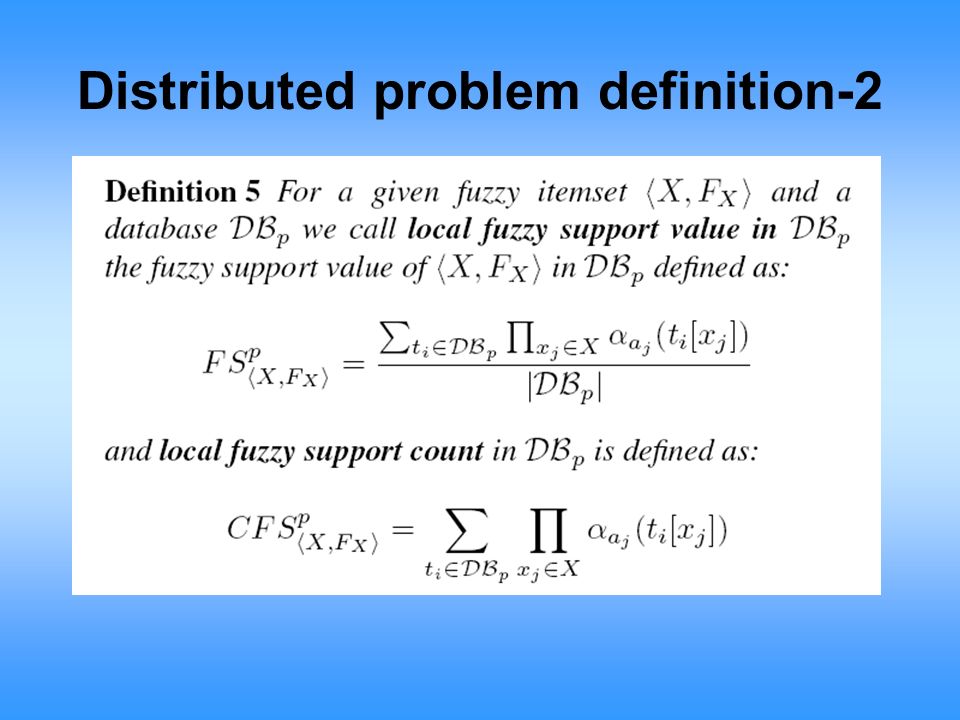 Distributed problem definition-2