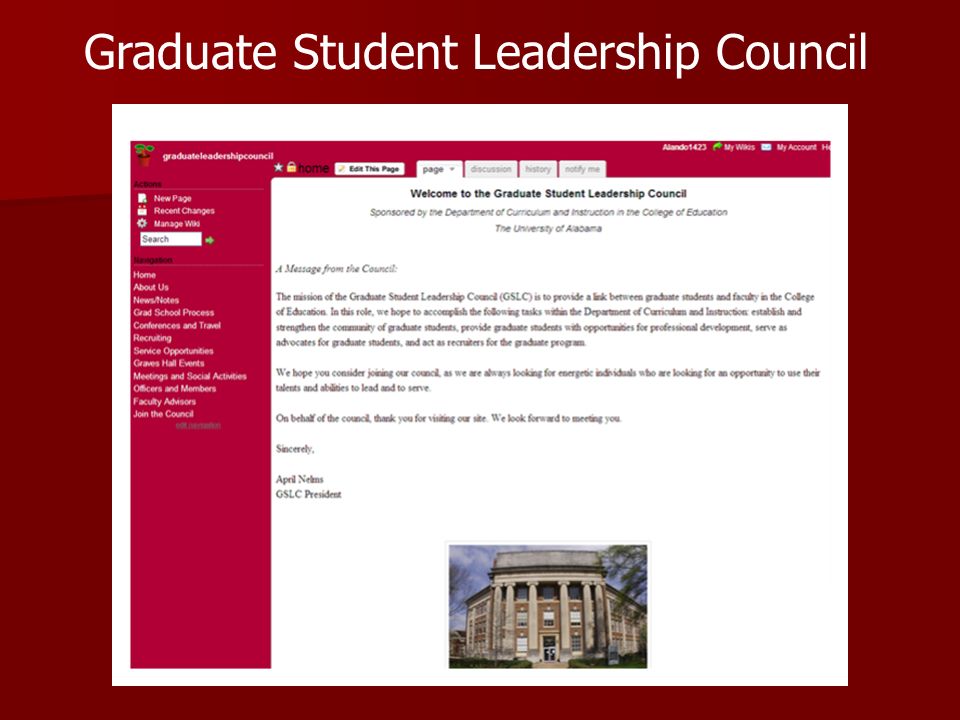 Graduate Student Leadership Council