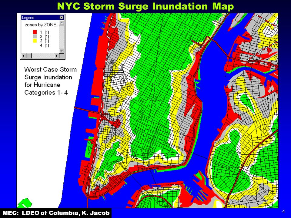 MEC: LDEO of Columbia, K. Jacob 4 NYC Storm Surge Inundation Map
