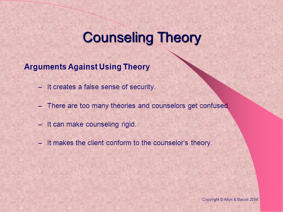 counseling theory what is a theory it provides structure and a counseling theories
