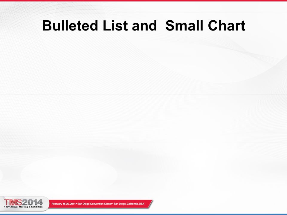 Bulleted List and Small Chart
