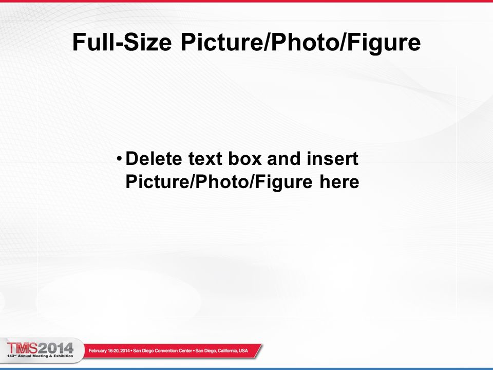 Full-Size Picture/Photo/Figure Delete text box and insert Picture/Photo/Figure here