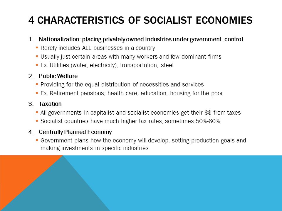 what are the three characteristics of socialism