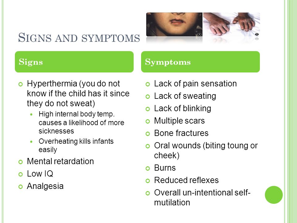 C ONGENITAL I NSENSITIVITY TO P AIN WITH A NHIDROSIS (CIPA) Mila Hudson ...