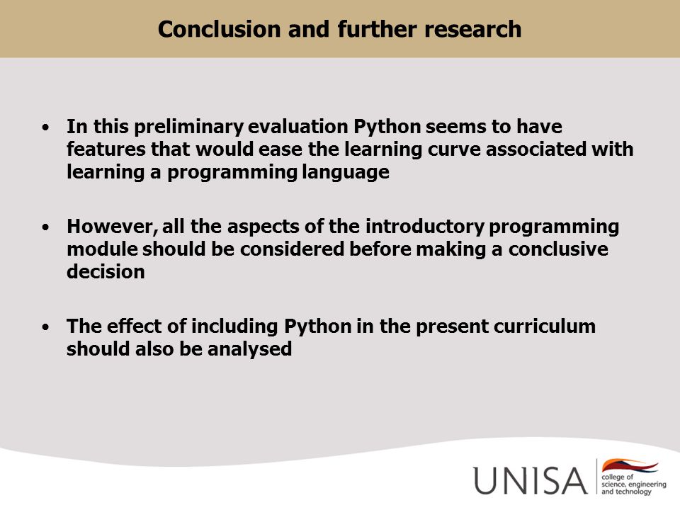 research paper on python language
