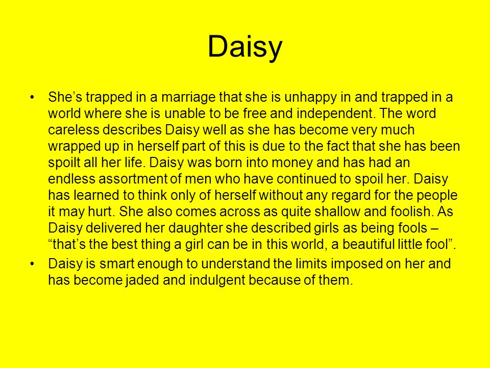 describe daisy buchanan