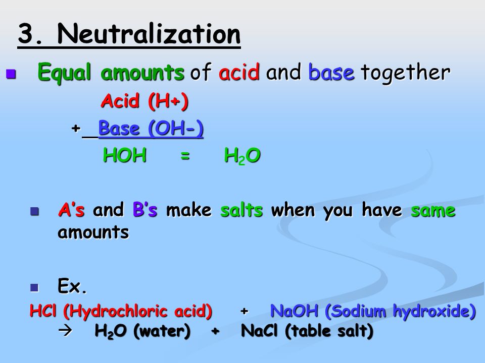 Acids, Bases and pH. 1. Acids Any compound that GIVES OFF H+ ions in  solution Any compound that GIVES OFF H+ ions in solution Ex. HCl H+ and Cl-  Ex. HCl. -