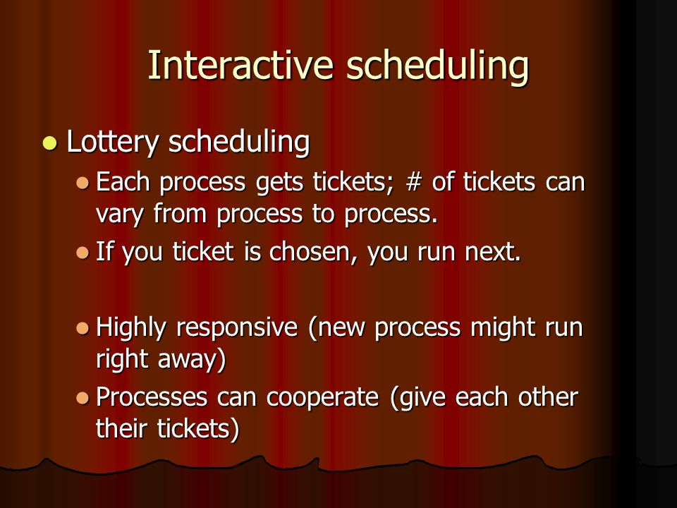 2.5 Scheduling Given a multiprogramming system. Given a ...