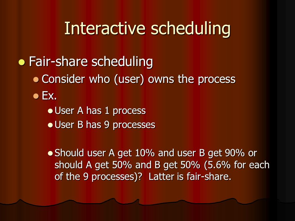 2.5 Scheduling Given a multiprogramming system. Given a ...