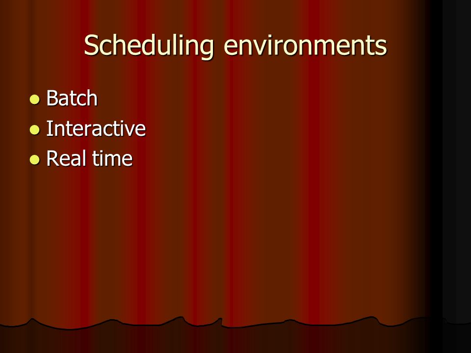 2.5 Scheduling Given a multiprogramming system. Given a ...