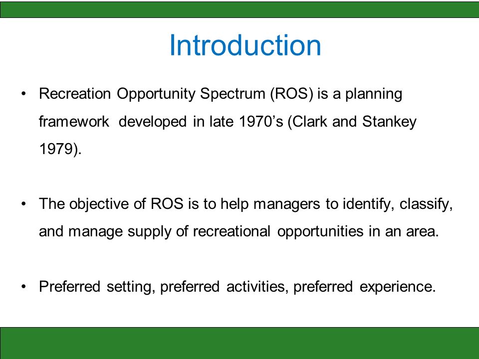 ros framework in tourism