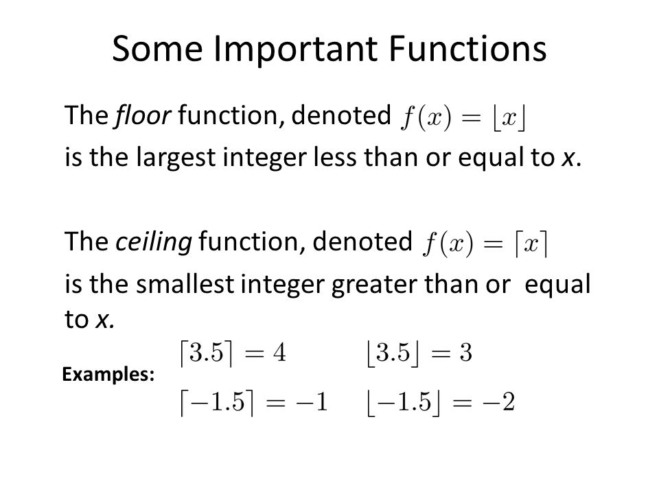 Functions Section 2 3 Section Summary Definition Of A