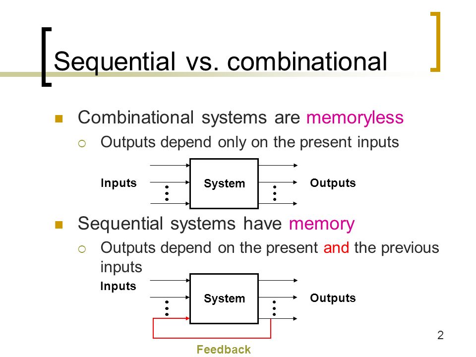 1 Lecture 13 Overview of sequential logic  Basic concepts  An example. -  ppt download