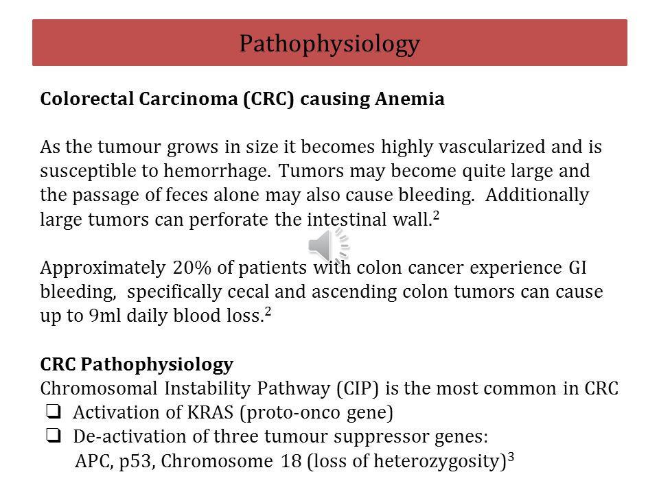 colorectal cancer anemia