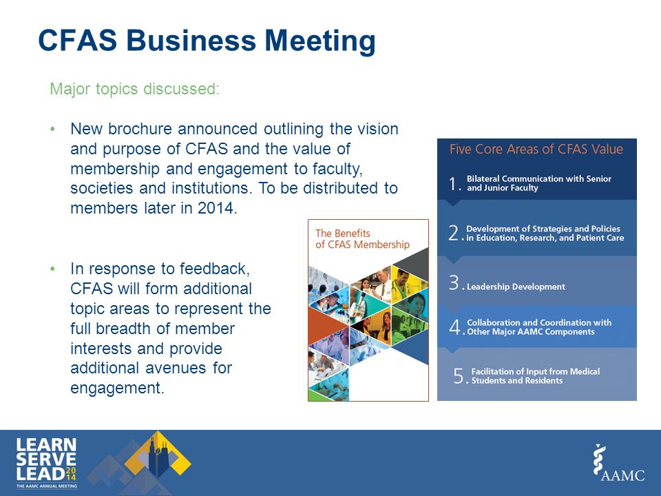 AAMC Annual Meeting Highlights for Council of Faculty and Academic