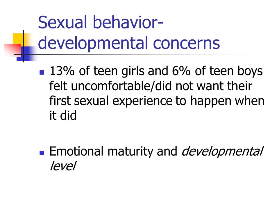 maturity level of teens Maturity level of teens