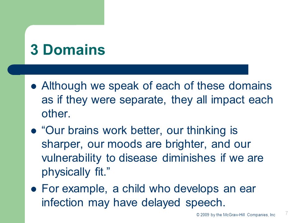 3 domains of human development