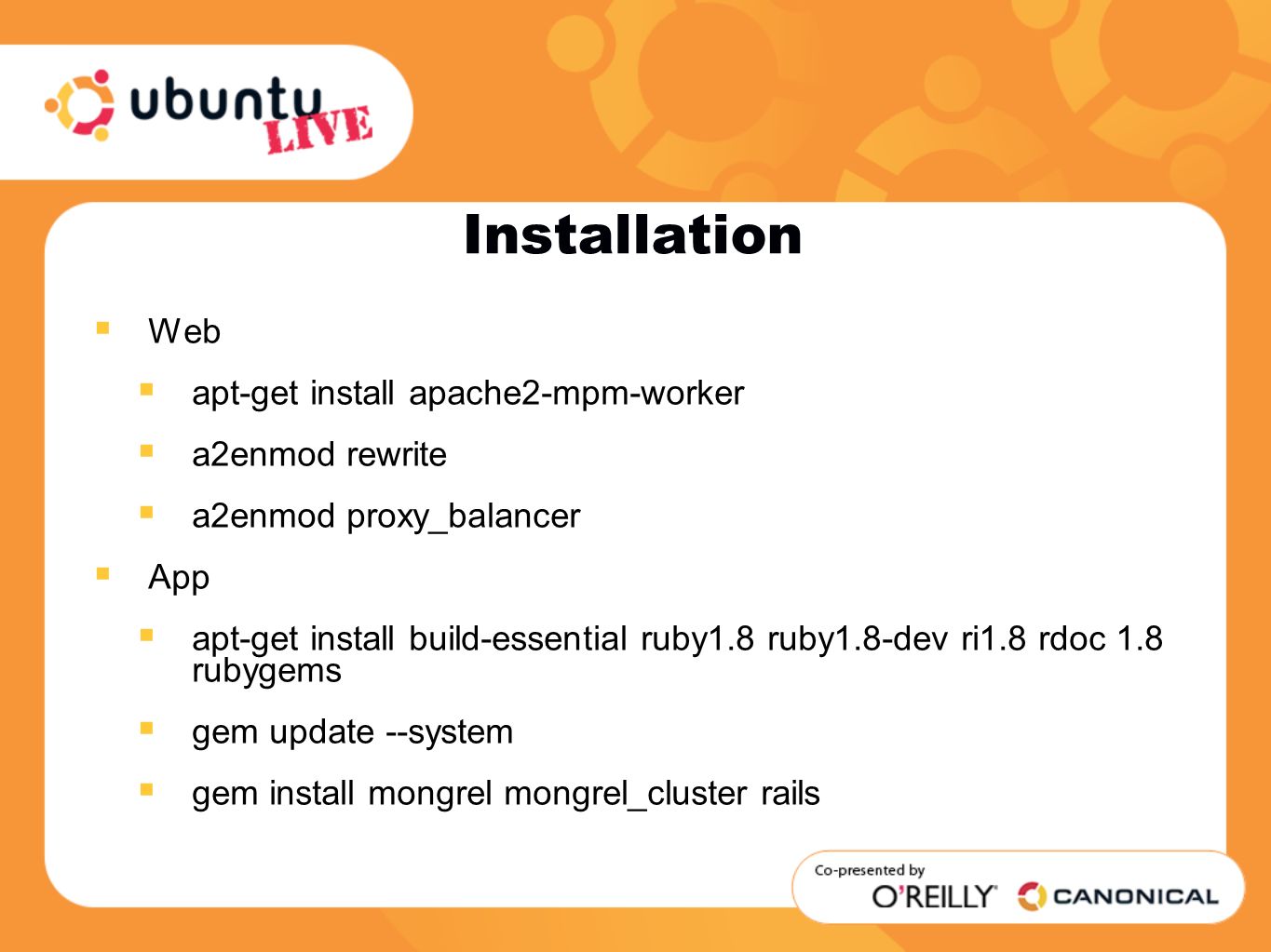 Ruby on Rails on Ubuntu Bradley Taylor Rails Machine, LLC - ppt download