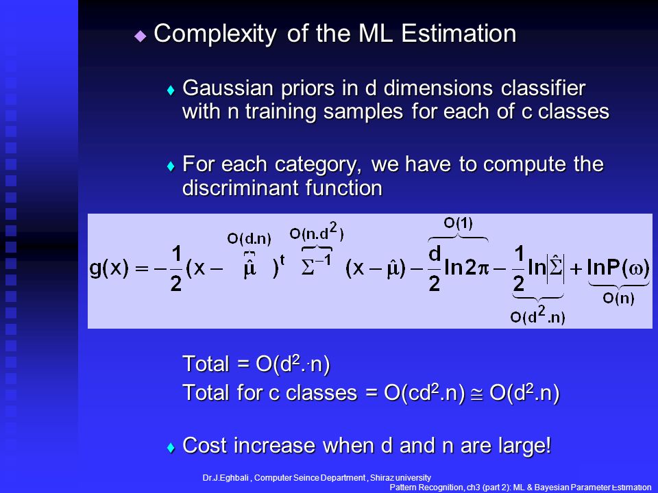 Chapter 3 Part 2 Maximum Likelihood And Bayesian Parameter Estimation Bayesian Estimation Be Bayesian Estimation Be Bayesian Parameter Estimation Ppt Download Chapter 3 Part 2 Maximum Likelihood And Bayesian Parameter Estimation Bayesian Estimation Be Bayesian Estimation Be Bayesian Parameter Estimation Ppt Download