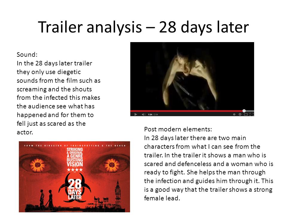 28 days later film analysis