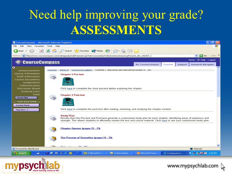 Need help improving your grade ASSESSMENTS