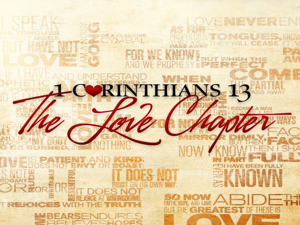 Presentation on theme: "Love is A-C-T-I-O-N I Corinthians 13:4-8 Love ...