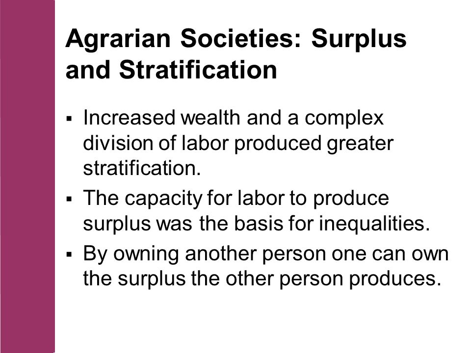 agrarian stratification