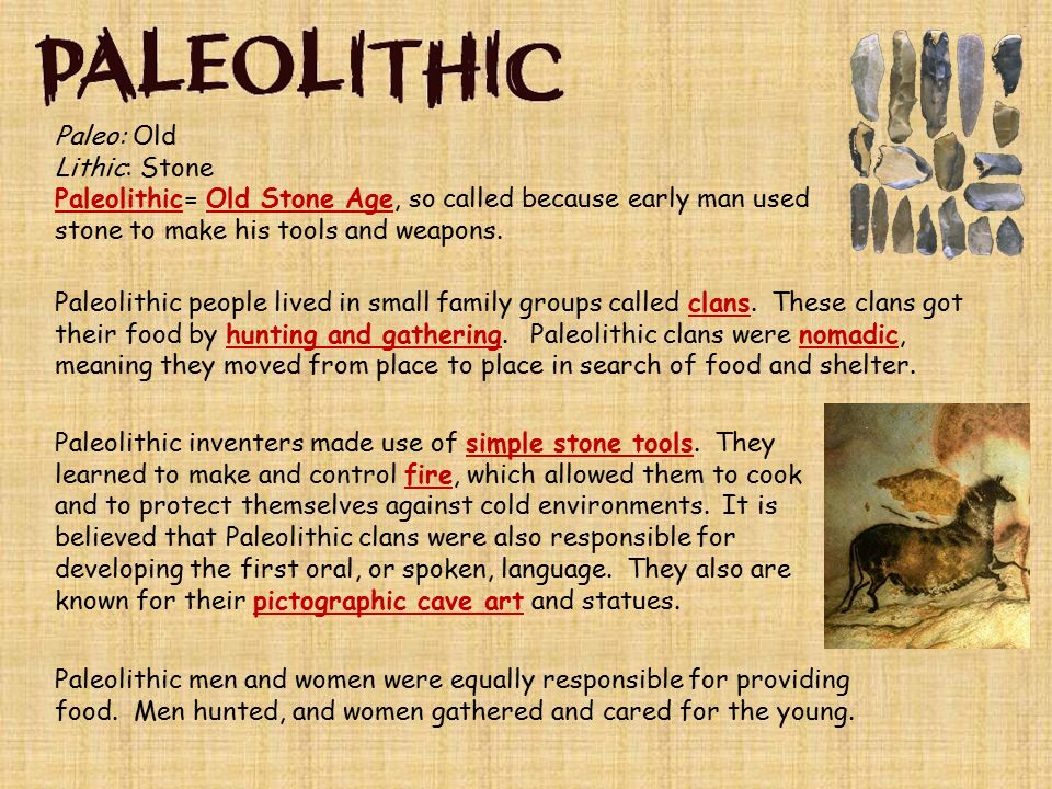 paleolithic era and neolithic era