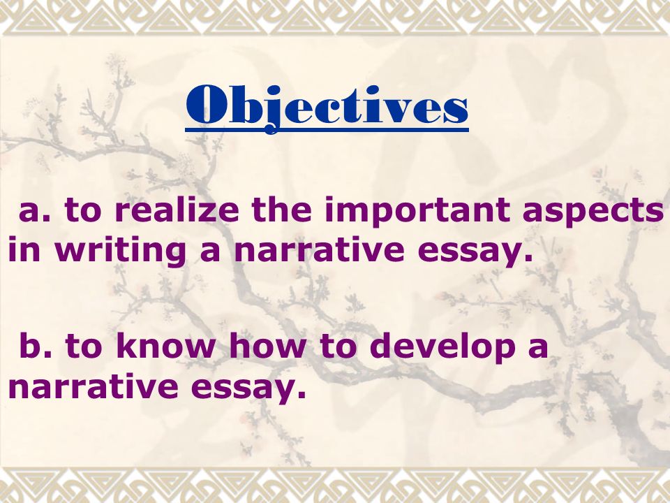 purpose of narrative essay