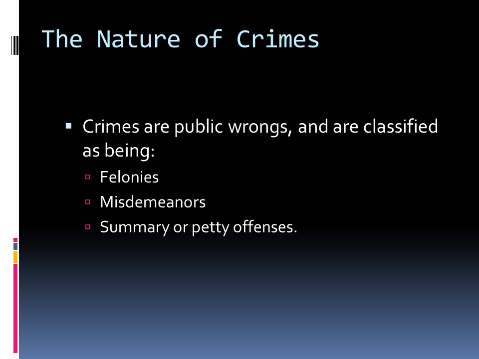 crimes and misdemeanors summary
