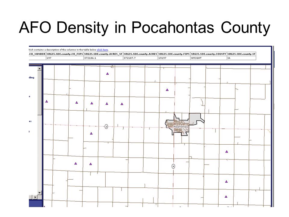 AFO Density in Pocahontas County