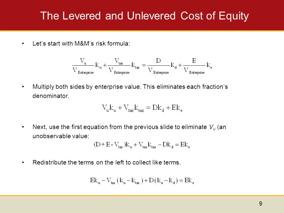 Chapter 6 Frameworks For Valuation Adjusted Present Value APV