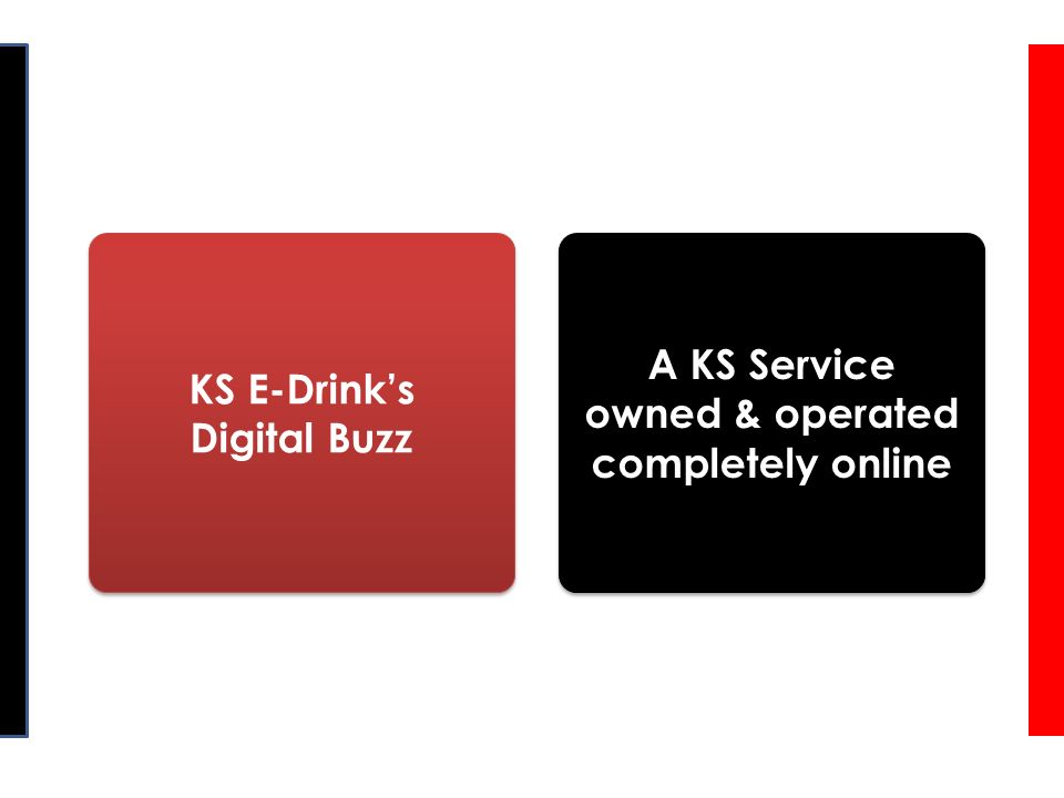 KS E-Drink’s Digital Buzz KS E-Drink’s Digital Buzz A KS Service owned & operated completely online