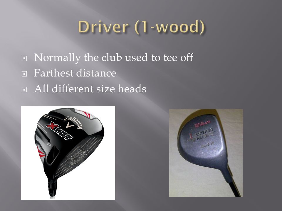 Chris Kulik.  Normally the club used to tee off  Farthest distance  All  different size heads. - ppt download