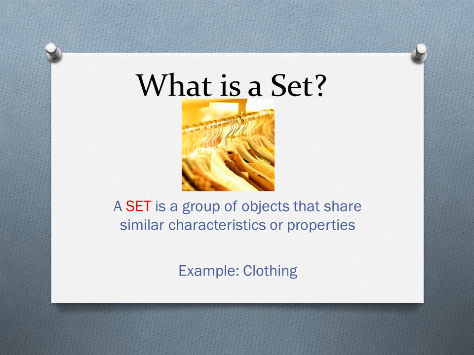 What is a Set.
