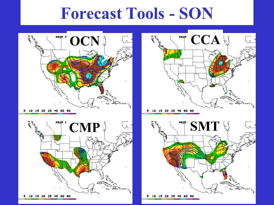 Forecast Tools - SON OCN CCA CMP SMT