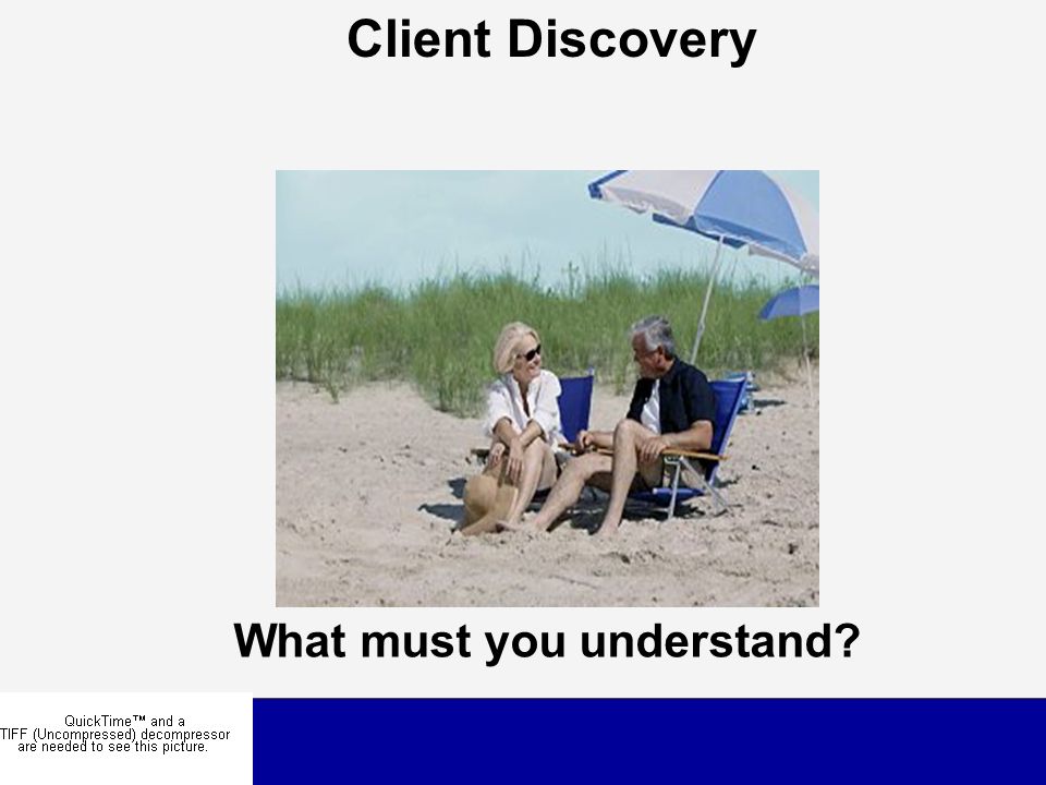 What must you understand Client Discovery