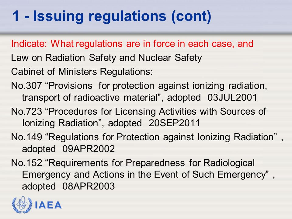 IAEA School of Drafting Regulations Transportation regulations in Republic  of Latvia Radiation Safety Centre (RSC) Marcis Slavinskis Vienna, 3-14  November. - ppt download