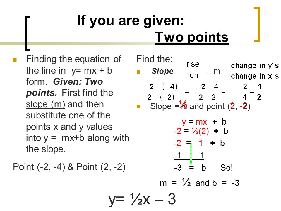 The World Of Linear Equations Writing Linear Equations In Slope Intercept Form Y Mx B Ppt Download