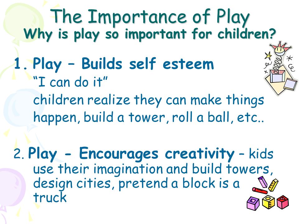 Importance of play for babies & children