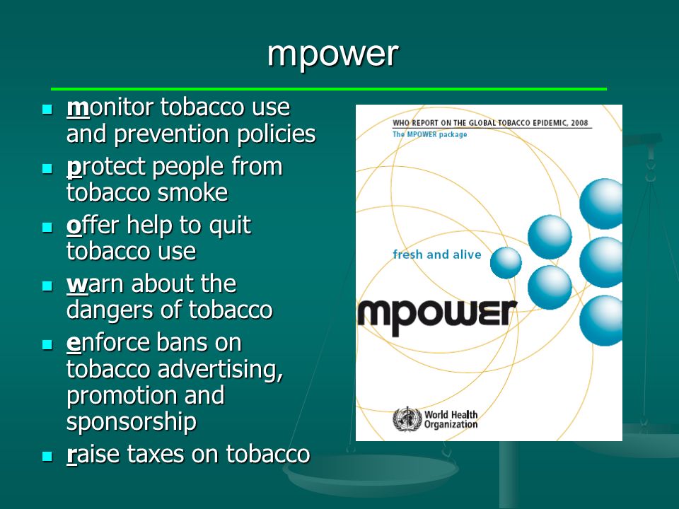 MPOWER From FCTC towards MPOWER B Tsogzolmaa NPO/NCD WHO/Mongolia. - ppt  download