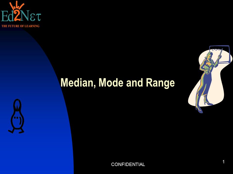 CONFIDENTIAL 1 Median, Mode and Range
