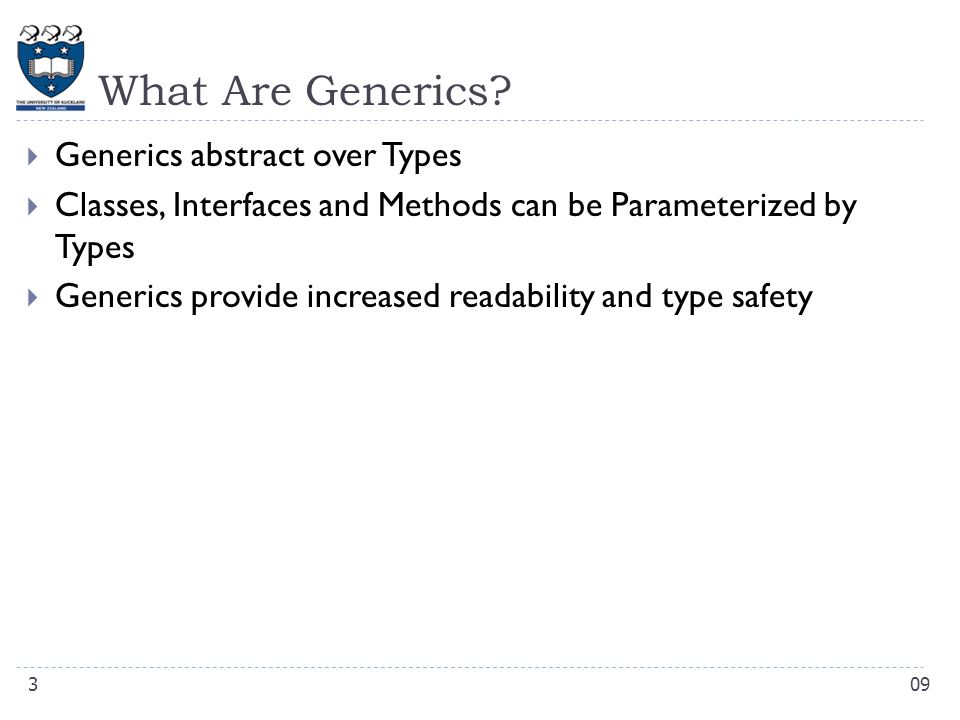 What Are Generics.