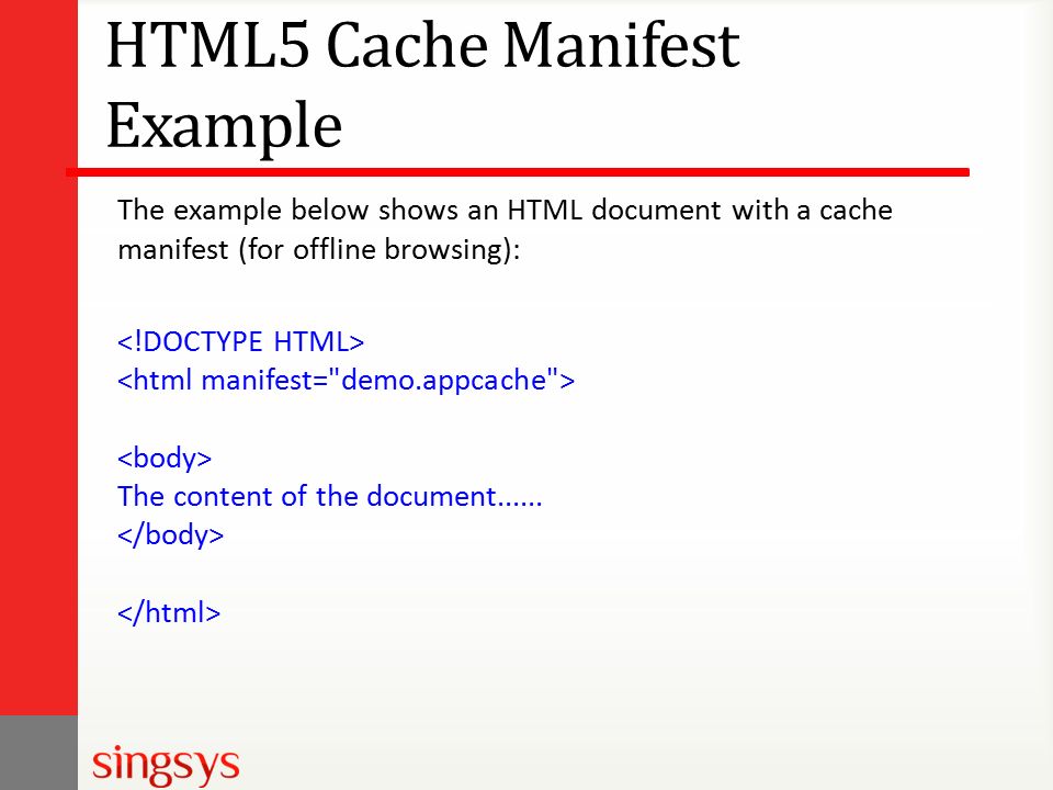 html5 cache manifest example Manifest html5 example.
