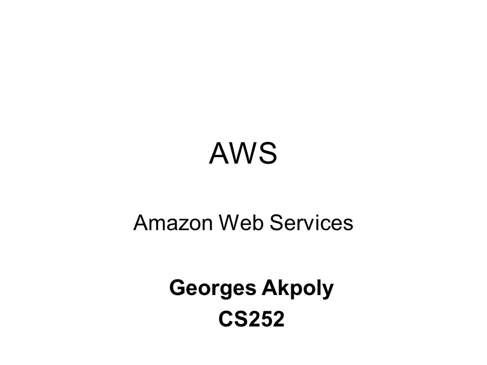 amazon web services ppt presentation Introduction to amazon web services (aws) ppt video online download.
