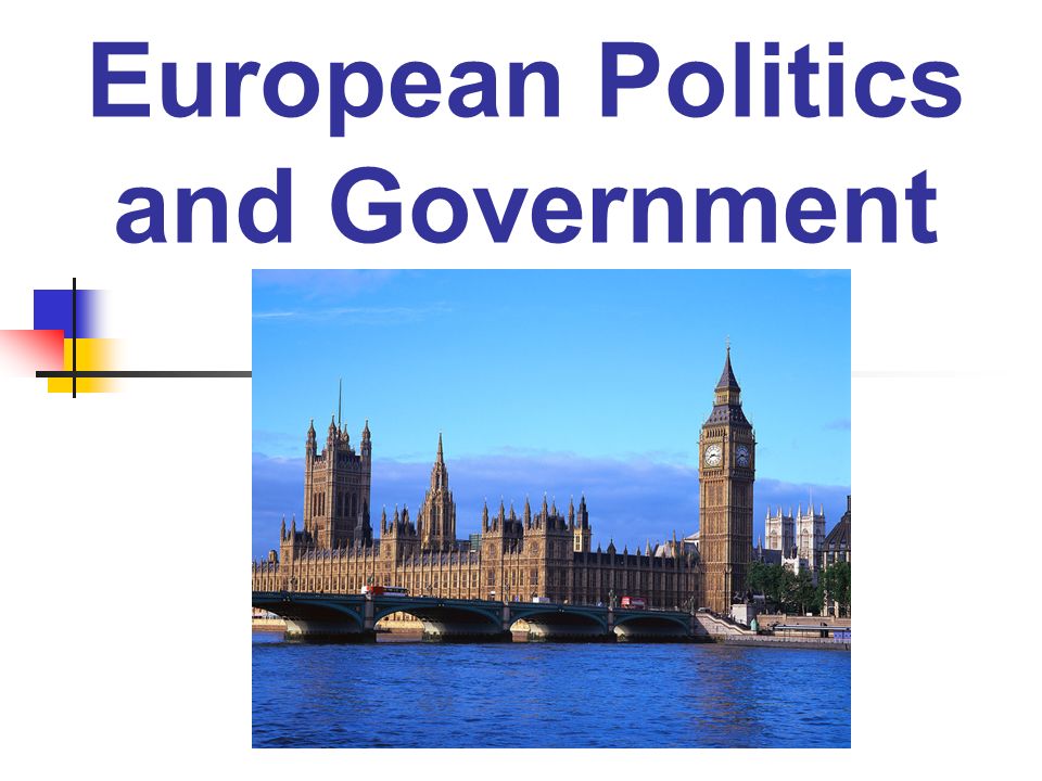 European Politics and Government