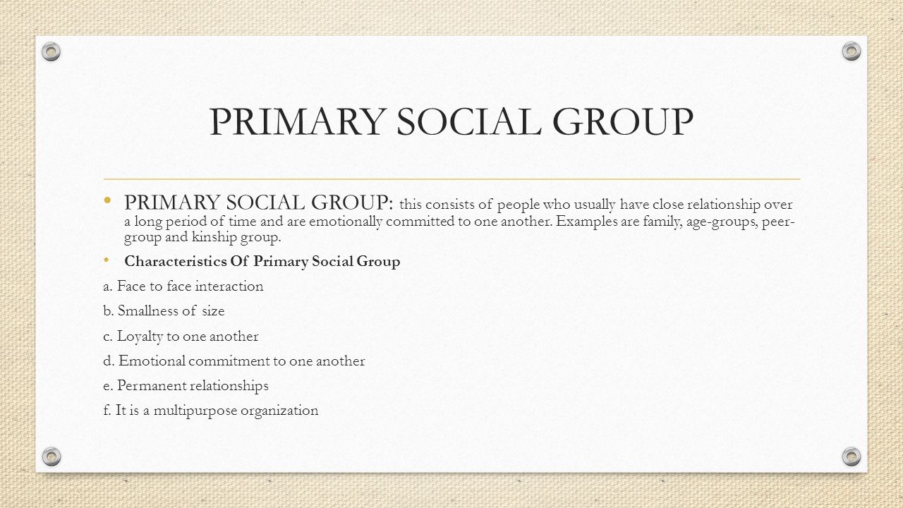 examples of peer groups