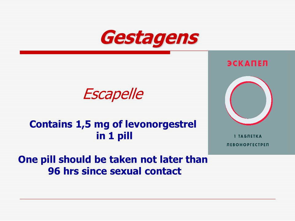 Escapelle side effects